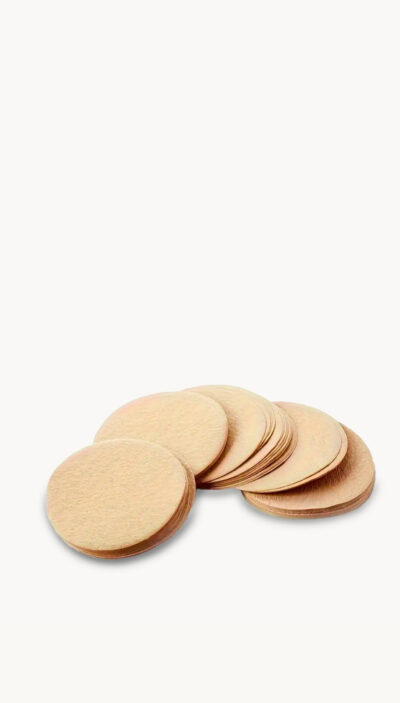 Round Filter Paper Natural 58mm (100 per pack)