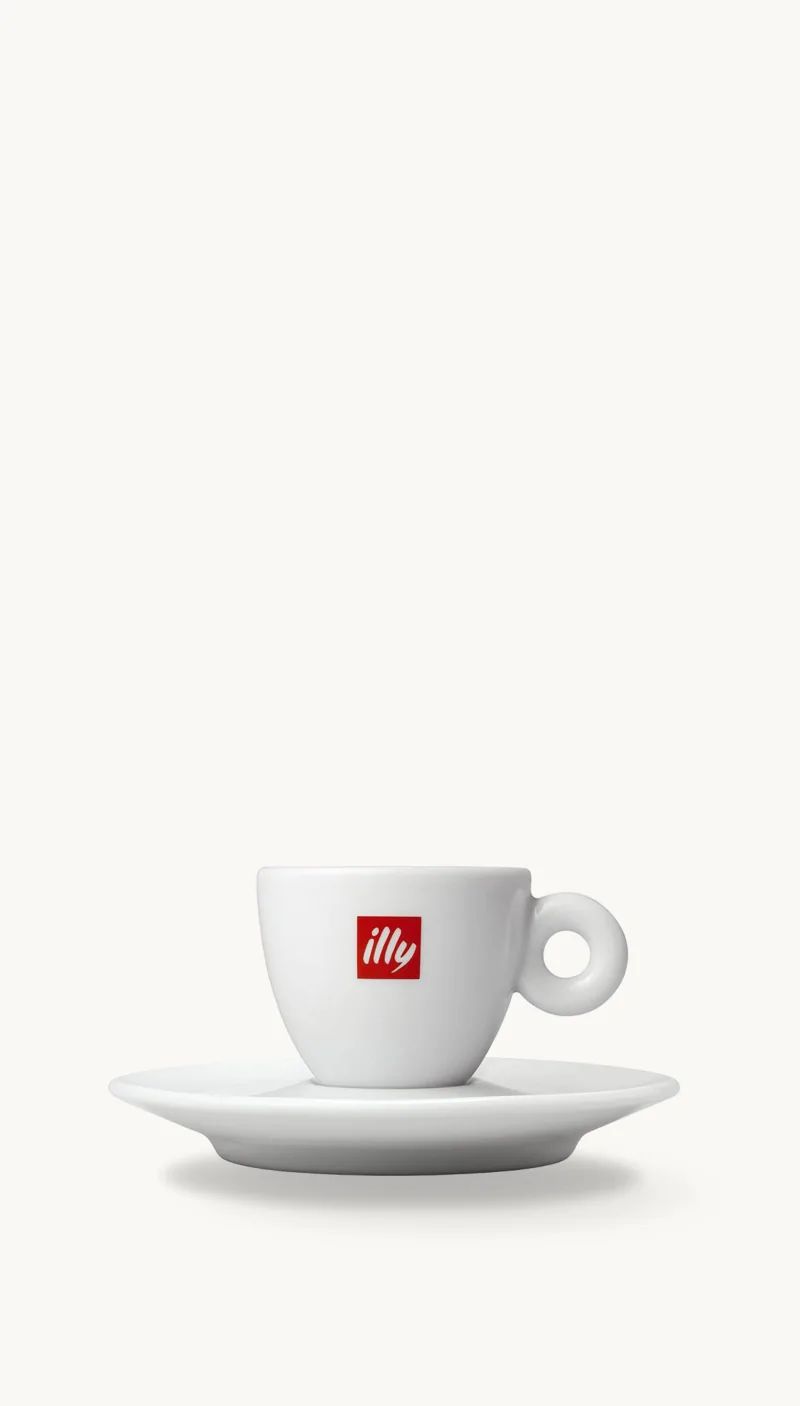 ILLY ESSPRESSO LOGO CUP WITH SAUCER